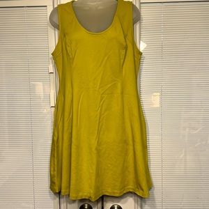 New York & company 100% Cotten dress flair hem side pockets